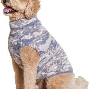 Barefoot Dreams CozyChic Abstract camo Sweater In almond dusk new with tags